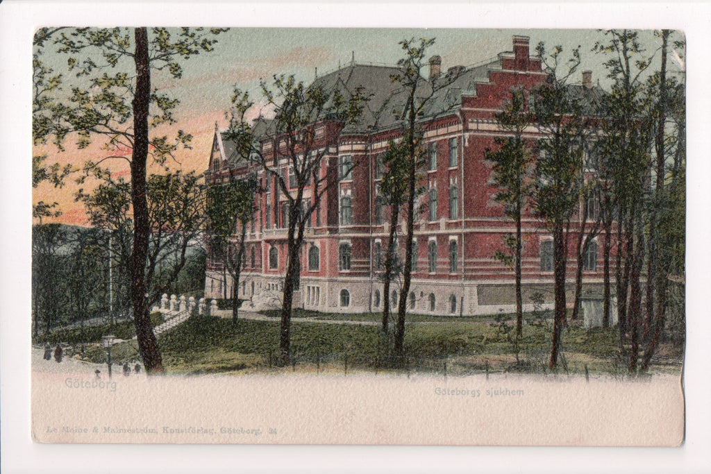 Foreign postcard - Goteborg - sjukhem, hospital? - w05035