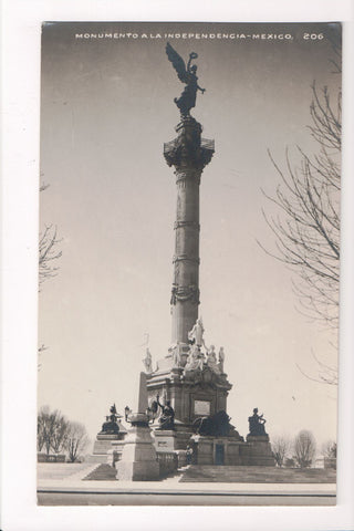 Foreign postcard - MEXICO CITY, Mexico - Independence Monument - RPPC - w00323