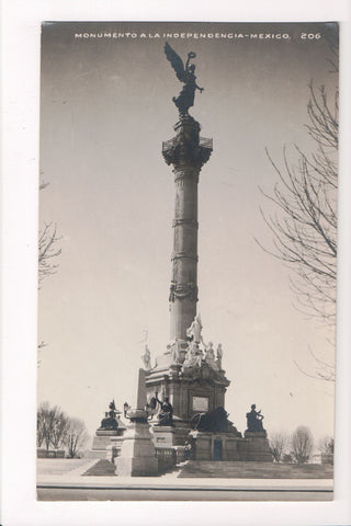 Foreign postcard - Mexico City - Independence Monument - RPPC - w00323