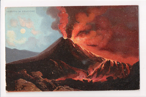 Foreign postcard - Mount Vesuvius erupting (ONLY Digital Copy Avail) - C08542