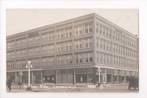WY, LARAMIE - Hollibay Building, W H Holliday Co - RPPC - B06062