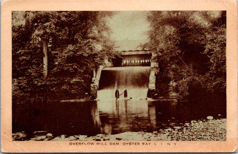 NY, Oyster Bay, Long Island - Mill Dam overflow postcard - A19435