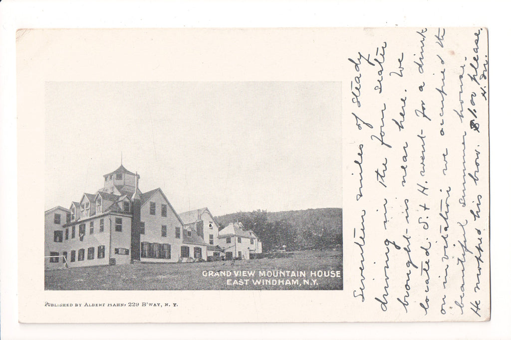 NY, EAST WINDHAM - Grand View Mountain House - 1905 Hann postcard - A19448