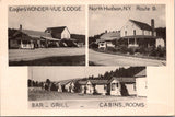 NY, NORTH HUDSON - Eaglers WONDER VUE LODGE, multi view (original SOLD) A19451