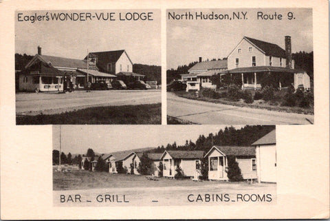 NY, NORTH HUDSON - Eaglers WONDER VUE LODGE, multi view (original SOLD) A19451