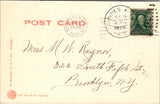 NY, HAINES FALLS - bird eye view town, park, gazebo  etc (original SOLD) A19460