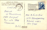 RI, PROVIDENCE - Shortline Bus Terminal, fire call box on postcard - A19612