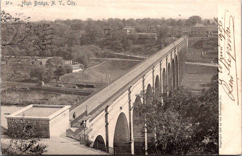 NY, NEW YORK CITY - High Bridge, signs - 1906 postcard - B06555