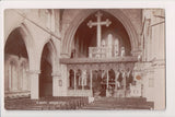 Foreign postcard - WORCESTER, England - S Mary Church Interior rppc - B08016
