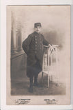 MISC - Military Man in uniform - posing - RPPC - B08297