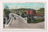 OH, Cambridge - Union Station, Viaduct, bridge - @1928 postcard - C04090