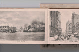 IL, CHICAGO - GREETINGS from - UNIQUE 1/8 inch thick, opens, multi (original SOLD) C0870