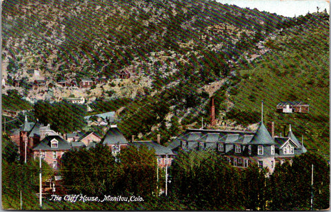 CO, Manitou - Cliff House and area - 1908 postcard - C17535