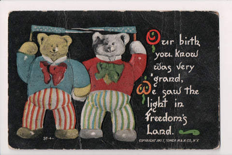 Animal - Bear or Bears postcard - 97-4 Tower M and N Co - C17780