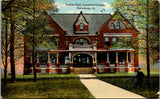 IL, GALESBURG - Lombard College, Ladies Hall, priest w/bike - 1914 postcard - CD