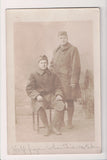 Military Men in uniform - posing - RPPC - CD0013