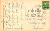 IN, Indianapolis - Municipal Airport - 1947 linen postcard - CP0365