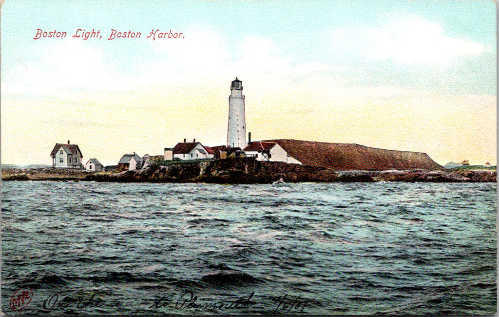 MA, Boston - BOSTON LIGHT - house, buildings postcard - DG0129