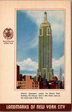 NY, NEW YORK CITY - Landmarks of NYC - vintage postcard - DG0138