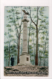 OH, AKRON - Memorial to John Brown close up with man @1919 - K04066