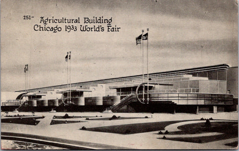 IL, Chicago - Agricultural Bldg, 1933 Words Fair - Arena Photo Post Card - MB001