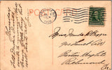 NY, SYRACUSE - East Genesse and RR Sts, train, signs postcard - MB0039
