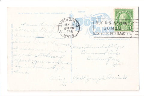 pm SLO - BUY U.S. SAVINGS - MA 1936 Slogan or Logo cancel - JJ0676x
