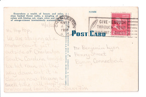 pm SLO - GIVE - ENOUGH THROUGH - SC 1952 Slogan or Logo cancel - boA06846