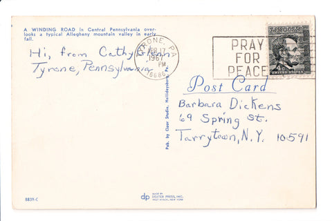 pm SLO - PRAY FOR PEACE - PA 1967 Slogan or Logo cancel - boA06826