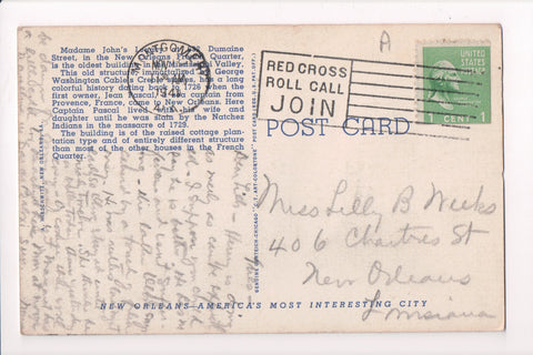 pm SLO - RED CROSS ROLL - AL 1941 Slogan or Logo cancel - boA06808