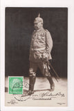 Misc - Military Man - German full uniform, medals, pointed helmet RPPC - SH7129