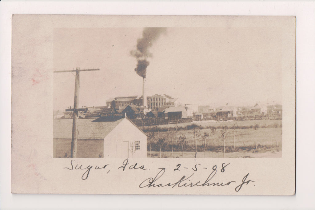 ID, Sugar City - Lumber Co sign on building - RPPC - SL2203