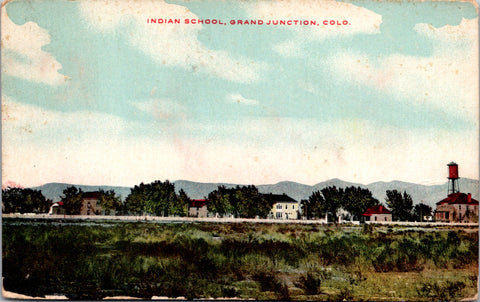 CO, Grand Junction - Indian School - 1911 postcard - SL2806