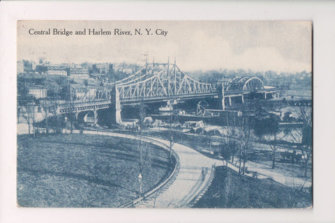 NY, NEW YORK CITY - Central Bridge, Harlem River (original SOLD) w00825