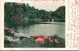 MA, East Northfield - Wanamaker Lake and spillway - 1906 postcard - w00987