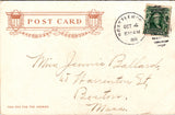 MA, East Northfield - Wanamaker Lake and spillway - 1906 postcard - w00987