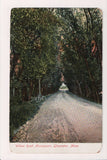MA, Gloucester - Willow Road Annisquam - white wheeled bike - w01543