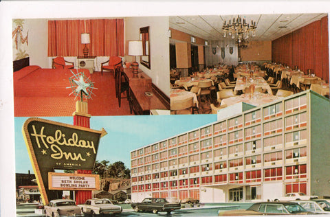 NJ, FORT LEE - Holiday Inn postcard - Beth Sholan Bowling Party sign - w02037