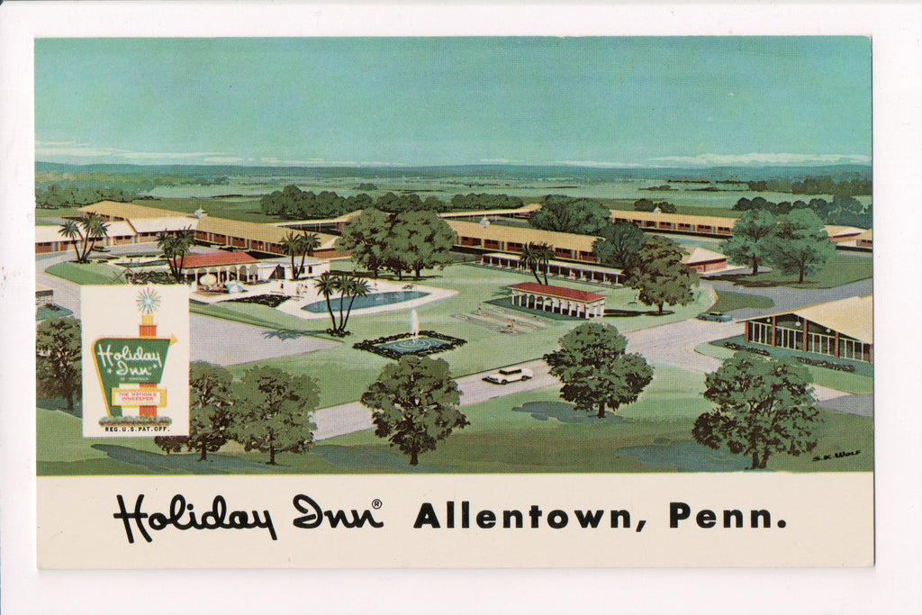 PA, Allentown - HOLIDAY INN postcard - Jctn Routes 22 and 209 - w02040
