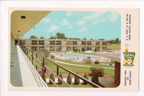IN Terre Haute - HOLIDAY INN postcard - US 41 and 150 South - w02042