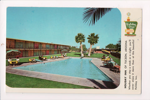 AZ, Tucson - HOLIDAY INN postcard - 1010 S Freeway at 20th St - w02051