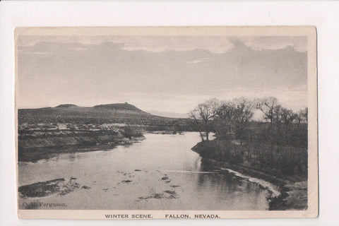 NV, Fallon - Winter Scene - C B Ferguson postcard - w02638