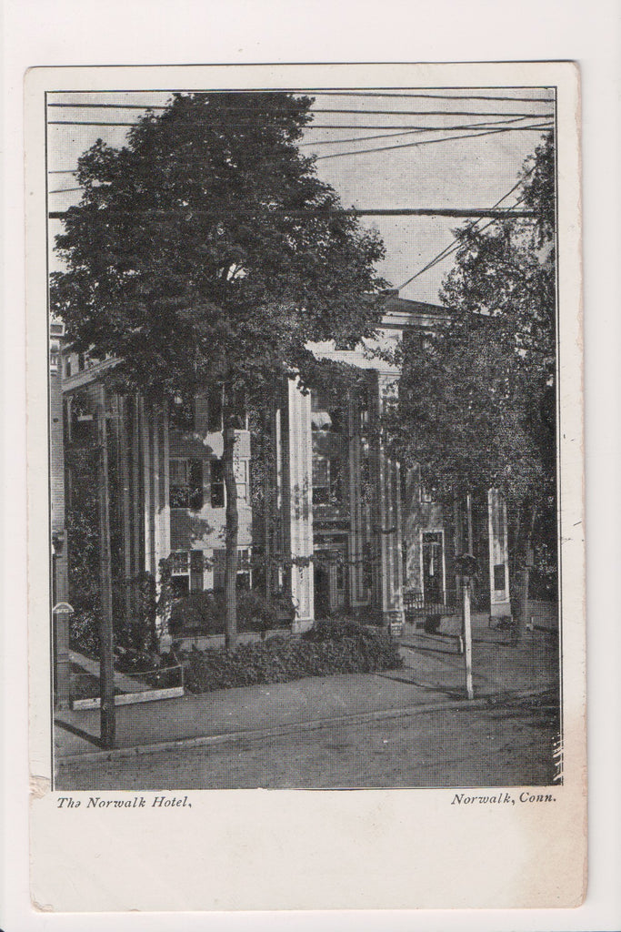 CT, Norwalk - Norwalk Hotel - advertisement postcard - w02685