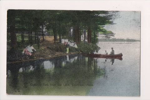 MA, WESTBORO - Chauncy Park from lake, people - 1911 postcard - w04769