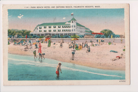 MA, Falmouth Heights - Park Beach Hotel postcard - w04786