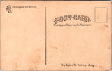 IL, Robinson - First Christian Church, man near steps postcard - w04831