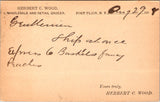 NY, FORT PLAIN - Herbert C Wood - Wholesale, Retail Grocer - Postal Card - 2k092