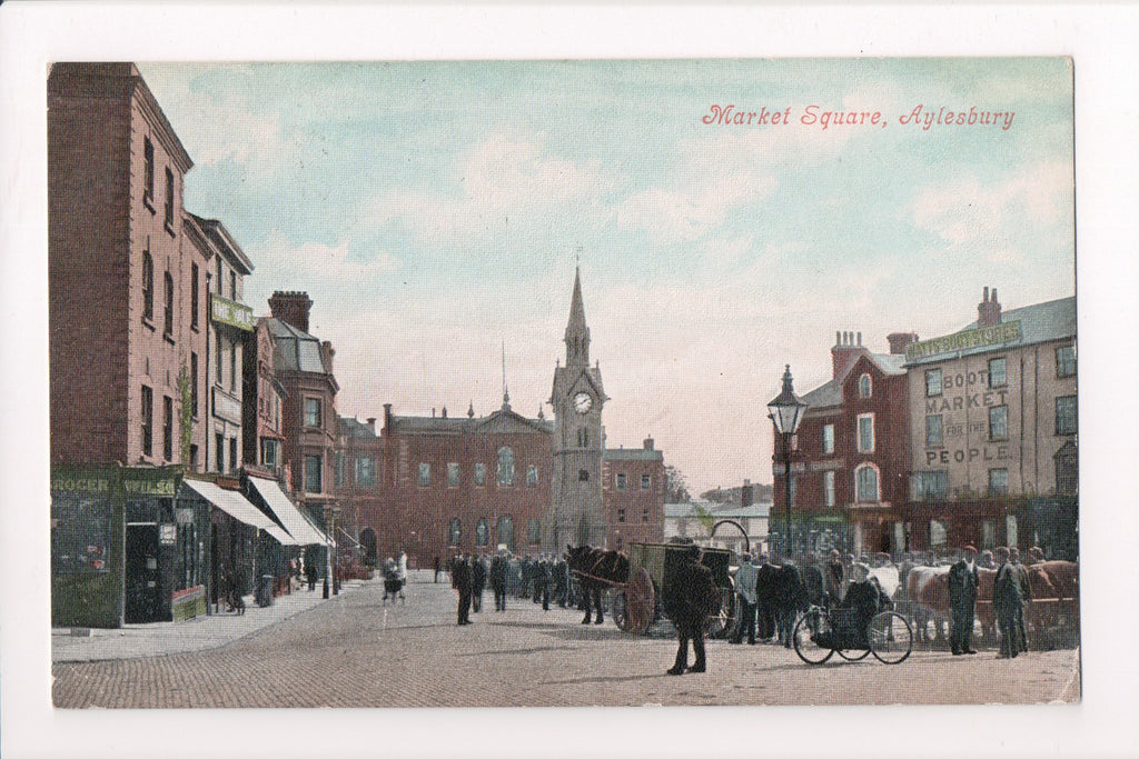 Foreign postcard - AYLESBURY, Buckinghamshire - Market Square - JR0008