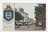 Foreign postcard - Brighton, Sussex - James St, large Coat of Arms - JR0011