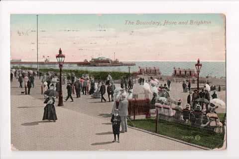 Foreign postcard - Brighton and Hove, Sussex - The Boundary - JR0017
